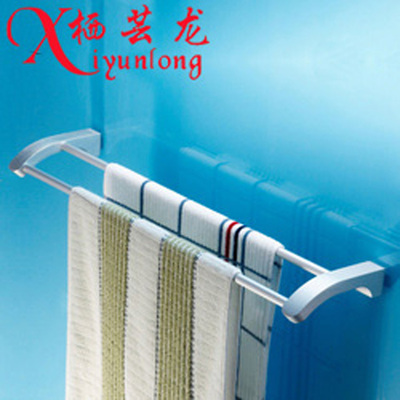 【廠家批發(fā) 太空鋁毛巾架 浴室雙桿毛巾?xiàng)U 衛(wèi)生間五金掛件】價格,廠家,圖片,其他水暖衛(wèi)浴五金,溫州市龍灣海城蕓朧衛(wèi)浴潔具廠-